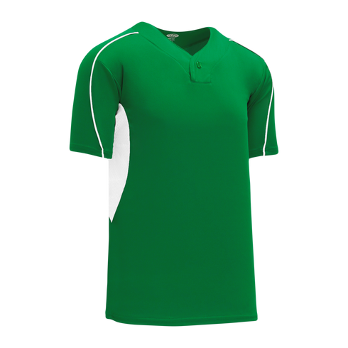 Athletic Knit One Button Pro Placket Baseball Jersey with Underarm Inserts (BA1745)